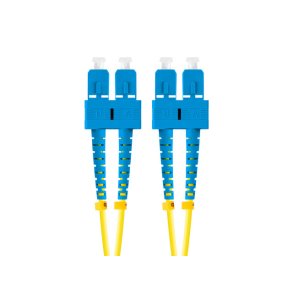 FIBER OPTIC PATCHCORD SM SC/UPC-SC/UPC DUPLEX 5M LSZH G657A1 3.0MM YELLOW LANBERG