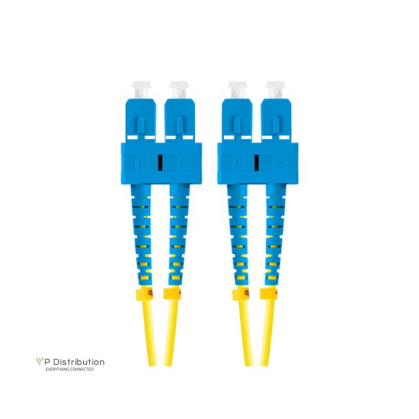 FIBER OPTIC PATCHCORD SM SC/UPC-SC/UPC DUPLEX 5M LSZH G657A1 3.0MM YELLOW LANBERG