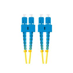 FIBER OPTIC PATCHCORD SM SC/UPC-SC/UPC DUPLEX 10M LSZH G657A1 3.0MM YELLOW LANBERG