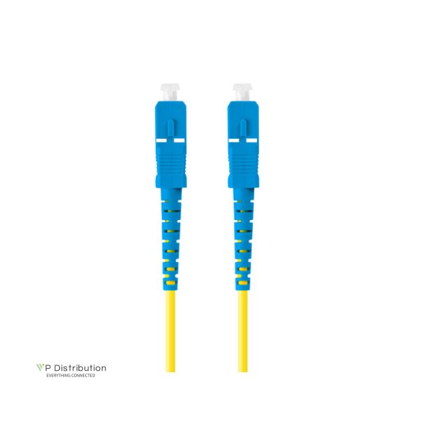 FIBER OPTIC PATCHCORD SM SC/UPC-SC/UPC SIMPLEX 2M LSZH G657A1 3.0MM YELLOW LANBERG
