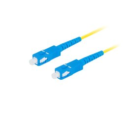 FIBER OPTIC PATCHCORD SM SC/UPC-SC/UPC SIMPLEX 2M LSZH G657A1 3.0MM YELLOW LANBERG