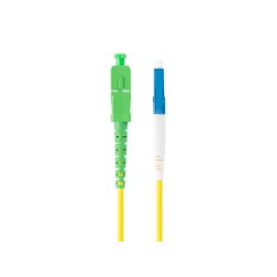 FIBER OPTIC PATCHCORD SM LC/UPC-SC/APC SIMPLEX 2M LSZH G657A1 3.0MM YELLOW LANBERG