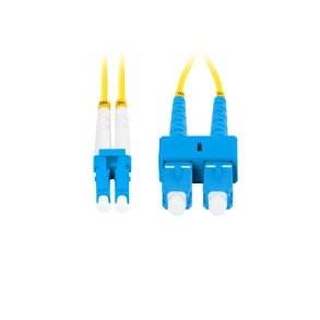 FIBER OPTIC PATCHCORD SM SC/UPC-LC/UPC DUPLEX 1M LSZH G657A1 3.0MM YELLOW LANBERG
