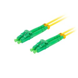 FIBER OPTIC PATCHCORD SM LC/APC-LC/APC DUPLEX 2M LSZH G657A1 3.0MM YELLOW LANBERG