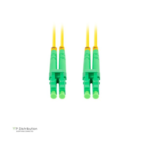 FIBER OPTIC PATCHCORD SM LC/APC-LC/APC DUPLEX 2M LSZH G657A1 3.0MM YELLOW LANBERG