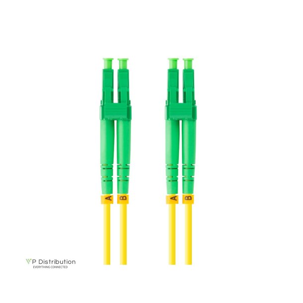 FIBER OPTIC PATCHCORD SM LC/APC-LC/APC DUPLEX 3M LSZH G657A1 3.0MM YELLOW LANBERG