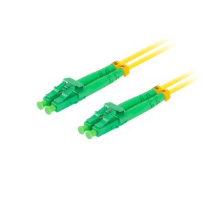 FIBER OPTIC PATCHCORD SM LC/APC-LC/APC DUPLEX 5M LSZH G657A1 3.0MM YELLOW LANBERG