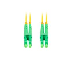 FIBER OPTIC PATCHCORD SM LC/APC-LC/APC DUPLEX 5M LSZH G657A1 3.0MM YELLOW LANBERG