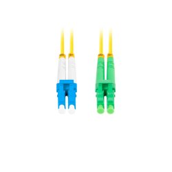 FIBER OPTIC PATCHCORD SM LC/APC-LC/UPC DUPLEX 2M LSZH G657A1 3.0MM YELLOW LANBERG
