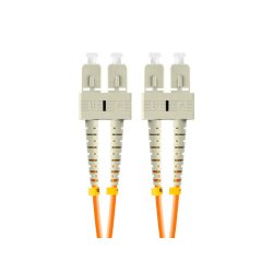 FIBER OPTIC PATCHCORD MM SC/UPC-SC/UPC DUPLEX 2M LSZH  OM2 50/125 3.0MM ORANGE LANBERG