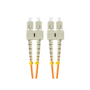 FIBER OPTIC PATCHCORD MM SC/UPC-SC/UPC DUPLEX 2M LSZH  OM2 50/125 3.0MM ORANGE LANBERG