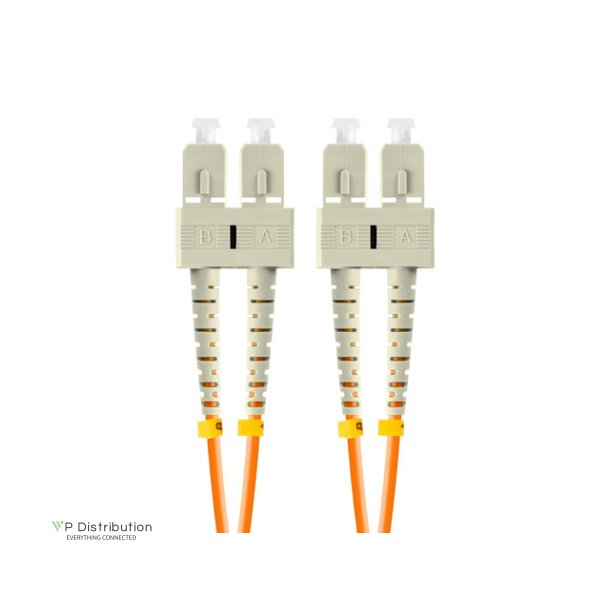 FIBER OPTIC PATCHCORD MM SC/UPC-SC/UPC DUPLEX 2M LSZH  OM2 50/125 3.0MM ORANGE LANBERG