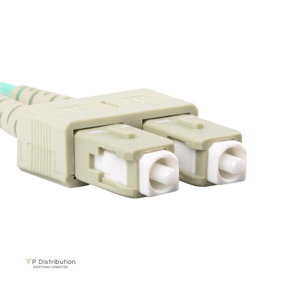 FIBER OPTIC PATCHCORD MM SC/UPC-SC/UPC DUPLEX 3M LSZH OM3 50/125 3.0MM AQUA LANBERG