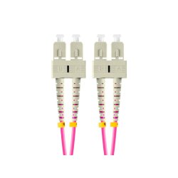 FIBER OPTIC PATCHCORD MM SC/UPC-SC/UPC DUPLEX 2M LSZH OM4 50/125 3.0MM VIOLET LANBERG