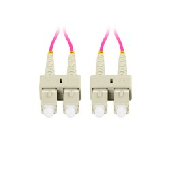 FIBER OPTIC PATCHCORD MM SC/UPC-SC/UPC DUPLEX 2M LSZH OM4 50/125 3.0MM VIOLET LANBERG