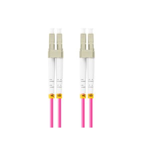 FIBER OPTIC PATCHCORD MM LC/UPC-LC/UPC DUPLEX 1M LSZH OM4 50/125 3.0MM VIOLET LANBERG