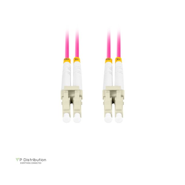 FIBER OPTIC PATCHCORD MM LC/UPC-LC/UPC DUPLEX 2M LSZH OM4 50/125 3.0MM VIOLET LANBERG