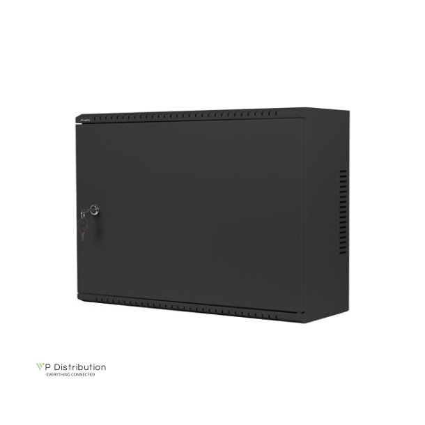 RACK CABINET 19" WALL-MOUNT 4U+3U/540X200 LOW-PROFILE BLACK LANBERG (ASSEMBLED)