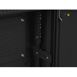 RACK CABINET 19" WALL-MOUNT 4U+3U/540X200 LOW-PROFILE BLACK LANBERG (ASSEMBLED)