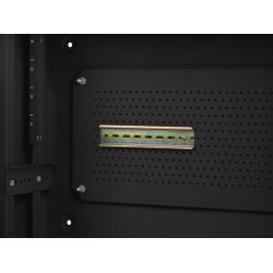 RACK CABINET 19" WALL-MOUNT 4U+3U/540X200 LOW-PROFILE BLACK LANBERG (ASSEMBLED)