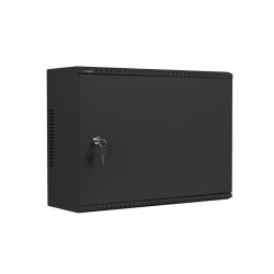RACK CABINET 19" WALL-MOUNT 4U+3U/540X200 LOW-PROFILE BLACK LANBERG (ASSEMBLED)