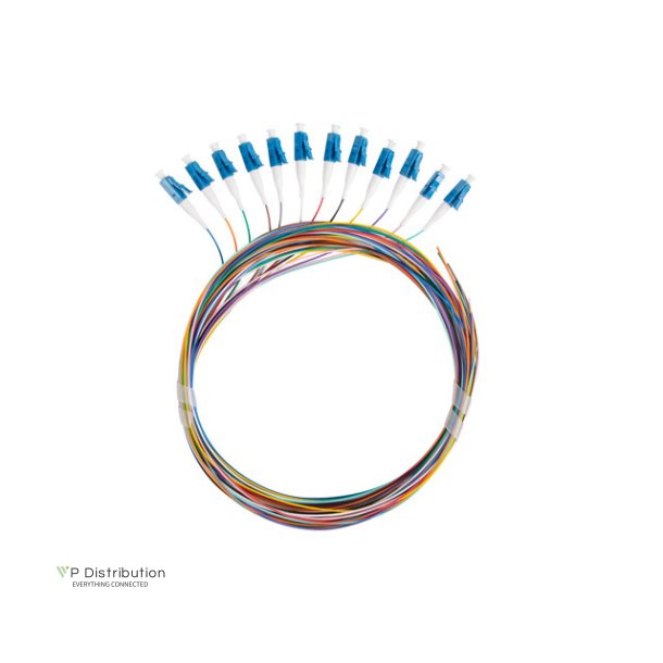 PIGTAIL FIBER OPTIC SM LC/UPC SEMI TIGHT 9/125 G657A1 12X2M MULTICOLOUR LANBERG