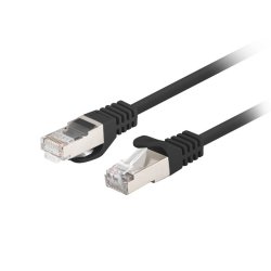 PATCHCORD CAT.6 FTP 2M BLACK FLUKE PASSED LANBERG 10-PACK