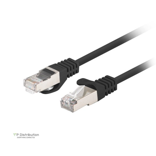 PATCHCORD CAT.6 FTP 5M BLACK FLUKE PASSED LANBERG 10-PACK