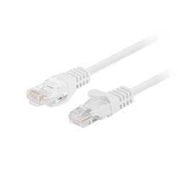 PATCHCORD CAT.5E UTP 1M WHITE FLUKE PASSED LANBERG 10-PACK