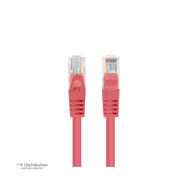 PATCHCORD CAT.5E UTP 1.5M RED FLUKE PASSED LANBERG 10-PACK