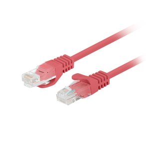 PATCHCORD CAT.5E UTP 3M RED FLUKE PASSED LANBERG 10-PACK