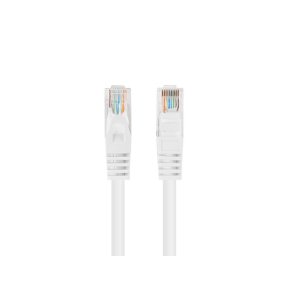 PATCHCORD CAT.6 UTP 0.5M WHITE FLUKE PASSED LANBERG 10-PACK