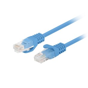 PATCHCORD CAT.6 UTP 3M BLUE FLUKE PASSED LANBERG 10-PACK