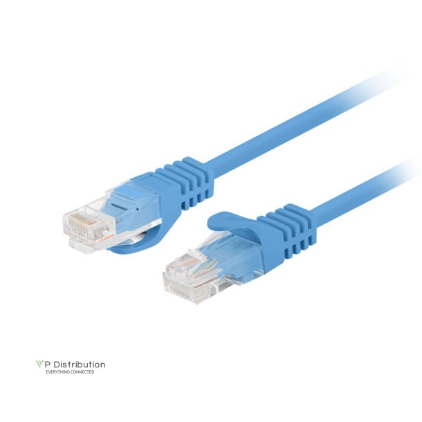 PATCHCORD CAT.6 UTP 3M BLUE FLUKE PASSED LANBERG 10-PACK