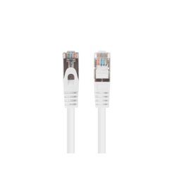 PATCHCORD CAT.6 FTP 0.5M WHITE FLUKE PASSED LANBERG 10-PACK