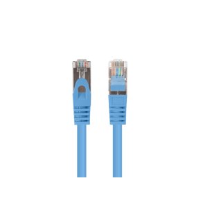PATCHCORD CAT.6 FTP 0.5M BLUE FLUKE PASSED LANBERG 10-PACK