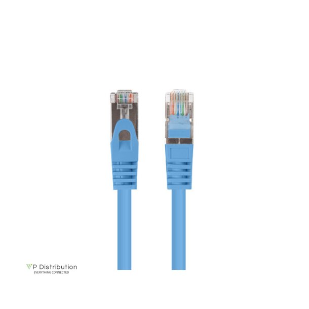 PATCHCORD CAT.6 FTP 1M BLUE FLUKE PASSED LANBERG 10-PACK