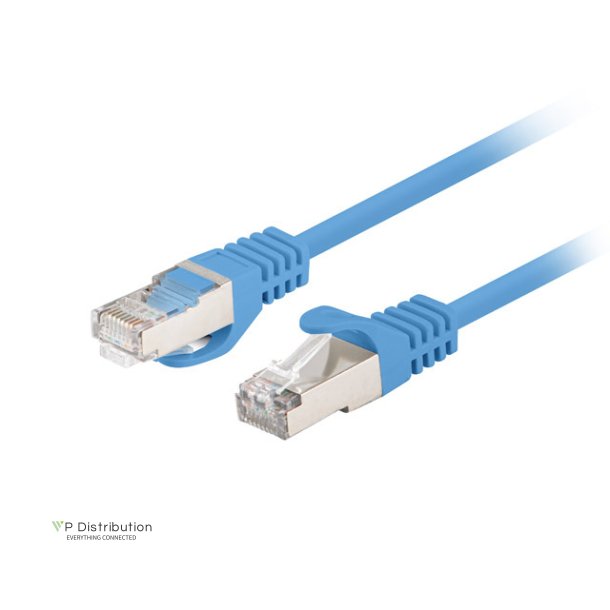PATCHCORD CAT.6 FTP 2M BLUE FLUKE PASSED LANBERG 10-PACK