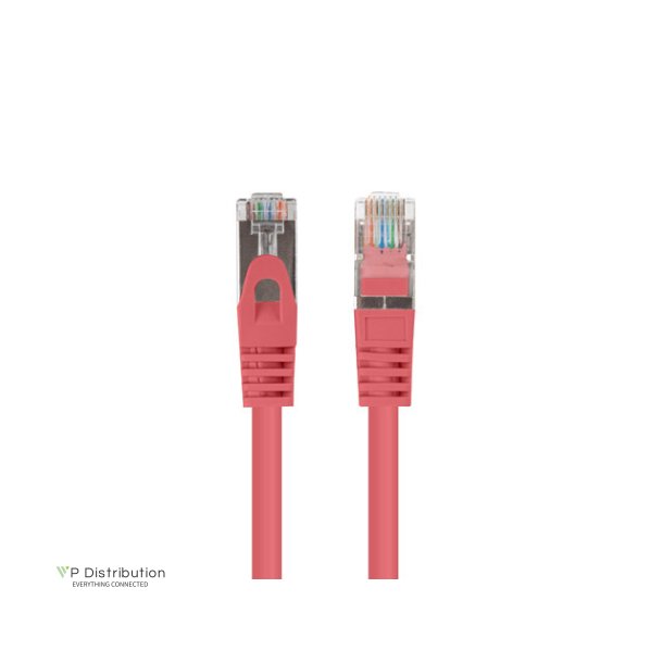 PATCHCORD CAT.6 FTP 0.5M RED FLUKE PASSED LANBERG 10-PACK
