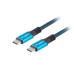 USB-C M/M 4.0 CABLE 0.5M 100W 8K 60HZ BLACK-BLUE LANBERG