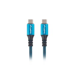 USB-C M/M 4.0 CABLE 0.5M 100W 8K 60HZ BLACK-BLUE LANBERG