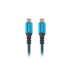 USB-C M/M 4.0 CABLE 0.5M 100W 8K 60HZ BLACK-BLUE LANBERG