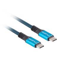 USB-C M/M 4.0 CABLE 0.5M 100W 8K 60HZ BLACK-BLUE LANBERG