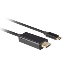 USB-C(M)->DISPLAYPORT(M) CABLE 0.5M 4K 60HZ BLACK LANBERG