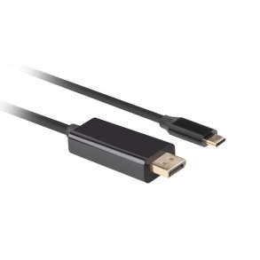 USB-C(M)->DISPLAYPORT(M) CABLE 0.5M 4K 60HZ BLACK LANBERG