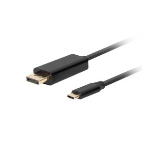 USB-C(M)->DISPLAYPORT(M) CABLE 1M 4K 60HZ BLACK LANBERG