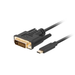 USB-C(M)->DVI-D(24+1)(M) CABLE 3M BLACK LANBERG