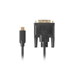 USB-C(M)->DVI-D(24+1)(M) CABLE 3M BLACK LANBERG