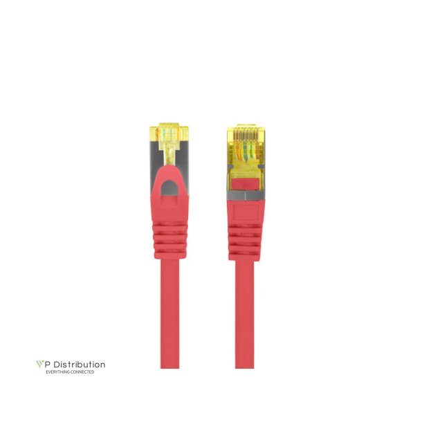 PATCHCORD CAT.6A S/FTP LSZH CU 0.25M RED FLUKE PASSED LANBERG