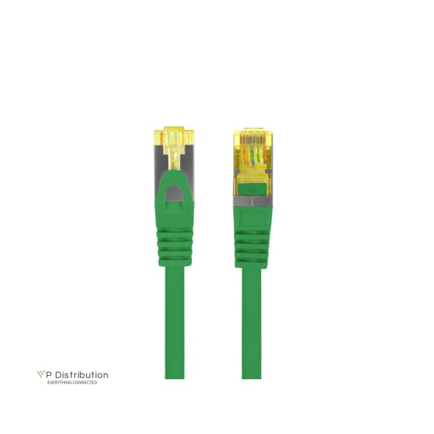 PATCHCORD CAT.6A S/FTP LSZH CU 1.5M GREEN FLUKE PASSED LANBERG